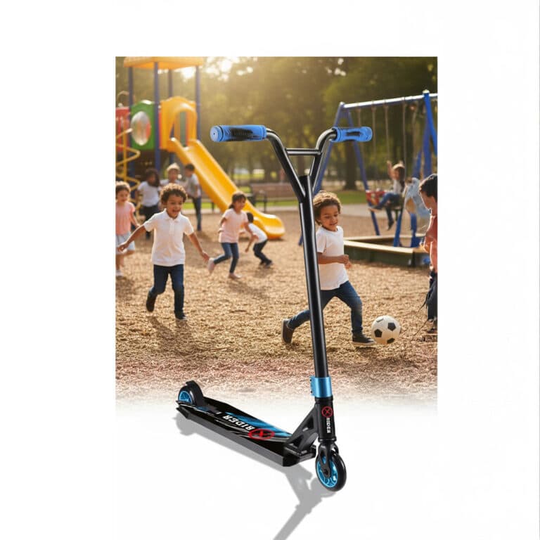 קורקינט פעלולים מקצועי X-Rider בצבע כחול | קורקינט לילדים