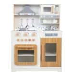 מטבח אלקטרוני דגם וינה VINA מעץ לילדים | צבע לבן