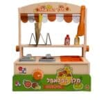 דוכן פלאפל מעץ לילדים