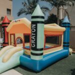 מתקן קפיצה מתנפח גדול – מגה צבעי פנדה