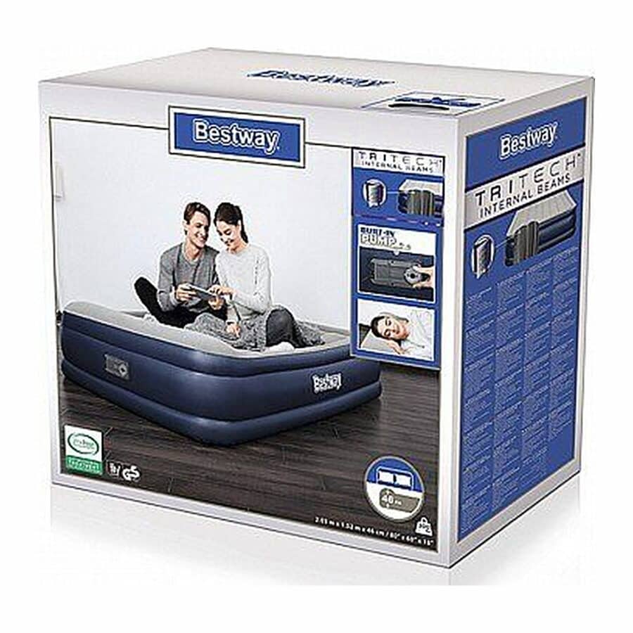 ⁦מזרן מתנפח זוגי עם משאבה מובנית | Queen INDOOR Airbeds⁩ – תמונה ⁦3⁩