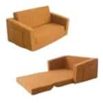 ספה נפתחת לילדים בצבע חום | דגם SAPAB 
