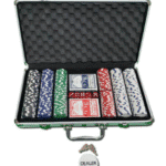 מזוודת פוקר מקצועית 300 ז'יטונים - 11.5 גרם