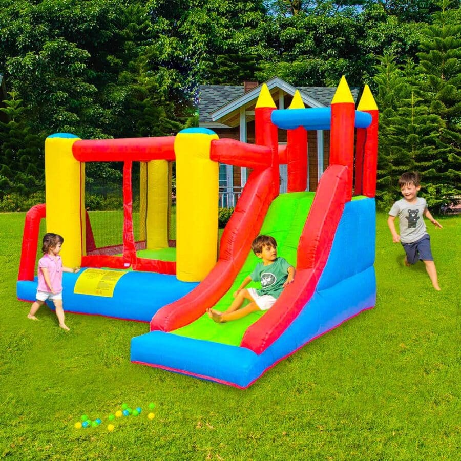 ⁦מתנפח עם מגלשה ואיזור קפיצה מגודר D62028 מבית Doctor Dolphin⁩ – תמונה ⁦6⁩