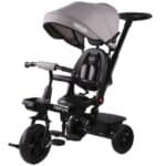 תלת אופן 3 ב-1 עם מושב דו-כיווני בצבע אפור