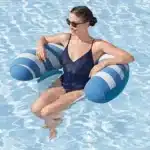 מושב מתנפח לבריכה דמוי קטיפה כולל משענת ורשת |119X67.5 סמ | דגם 43852