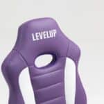 כיסא תלמיד ארגונומי לנוער בצבע סגול ולבן| מקט LEVEL UP | S301-PW1