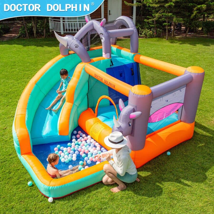 ⁦מתנפח מים הקרנפים W73009 מבית Doctor Dolphin⁩ – תמונה ⁦2⁩