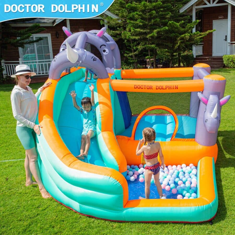 ⁦מתנפח מים הקרנפים W73009 מבית Doctor Dolphin⁩ – תמונה ⁦3⁩