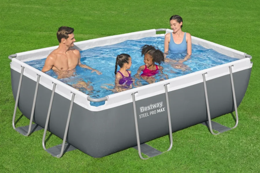 בריכת אולטרה מלבנית +משאבת פילטר 330 | 282X196X84 ס"מ| מקט BESTWAY| 56629