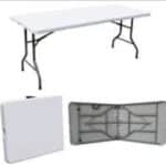 שולחן פלסטיק מתקפל 180 ס"מ להשכרה