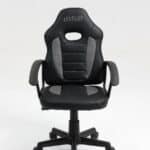 כיסא תלמיד ארגונומי לנוער עם ידיות בצבע שחור ואפור | מק"ט: 301A-BG2 | LEVEL UP