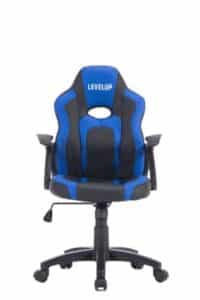 כיסא גיימינג לילדים ארגונומי עד גיל 10 עם ידיות דגם כריש בצבע שחור וכחול| מקט LEVEL UP SHARK |G512B