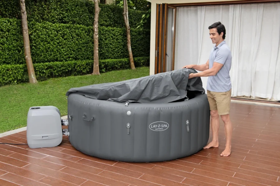 ג'קוזי מתנפח בייתי סנטוריני | SPA | 216×80| 6001T | SANTORINI HY| Bestway