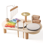ערכת תופים מעץ לילדים | מקט W07A284