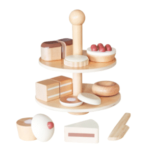 מגש עוגות מעץ לילדים | מקט W10B498