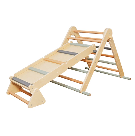 משולש פיקלר בינוני מעץ לילידים לשיפור תנועה ואיזון | מקט W01F139