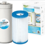 משאבת סינון INTEX Krystal Clear עם טכנולוגיית Hydro Aeration וקרטרידג' פילטר C1000, לצד הקופסה | yrz