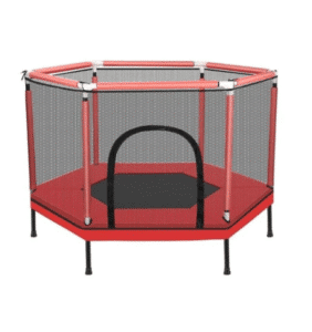 טרמפולינת קפיצים לילדים בצורת משושה אדומה | 160 ס"מ  | מקט TRM160R