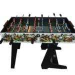 שולחן כדורגל מתקפל 4 פיט עם עיצוב גרפי צבעוני ומוטות משחק | yrz