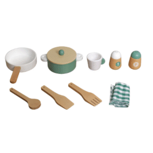 סט כלי בישול לילדים מעץ ופלסטיק | yrz