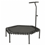 טרמפולינת כושר שחורה 53 אינץ עם ידית אחיזה מתכווננת | yrz