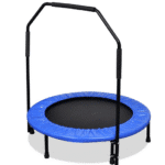 טרמפולינה עגולה כחולה בקוטר 40 אינץ עם ידית U שחורה | yrz