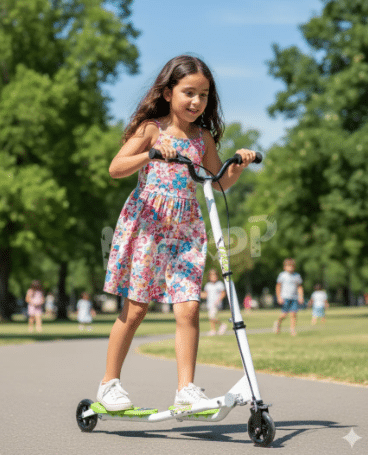 קורקינט סטריטר ספיידר 3 גלגלים מקצועי בצבע ירוק streeterG