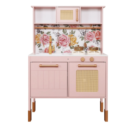 ⁦מטבח לילדים מעץ אלקטרוני אגם בצבע ורוד⁩ – תמונה ⁦3⁩