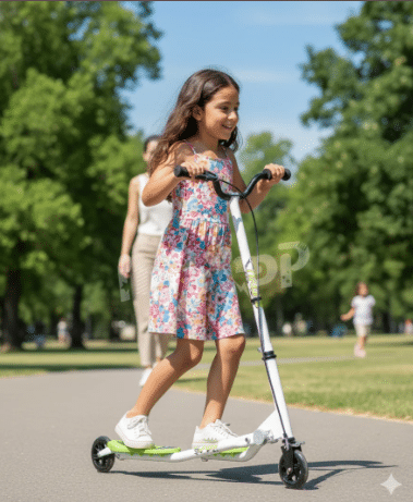 ⁦קורקינט סטריטר ספיידר 3 גלגלים מקצועי בצבע ירוק streeterG⁩ – תמונה ⁦2⁩