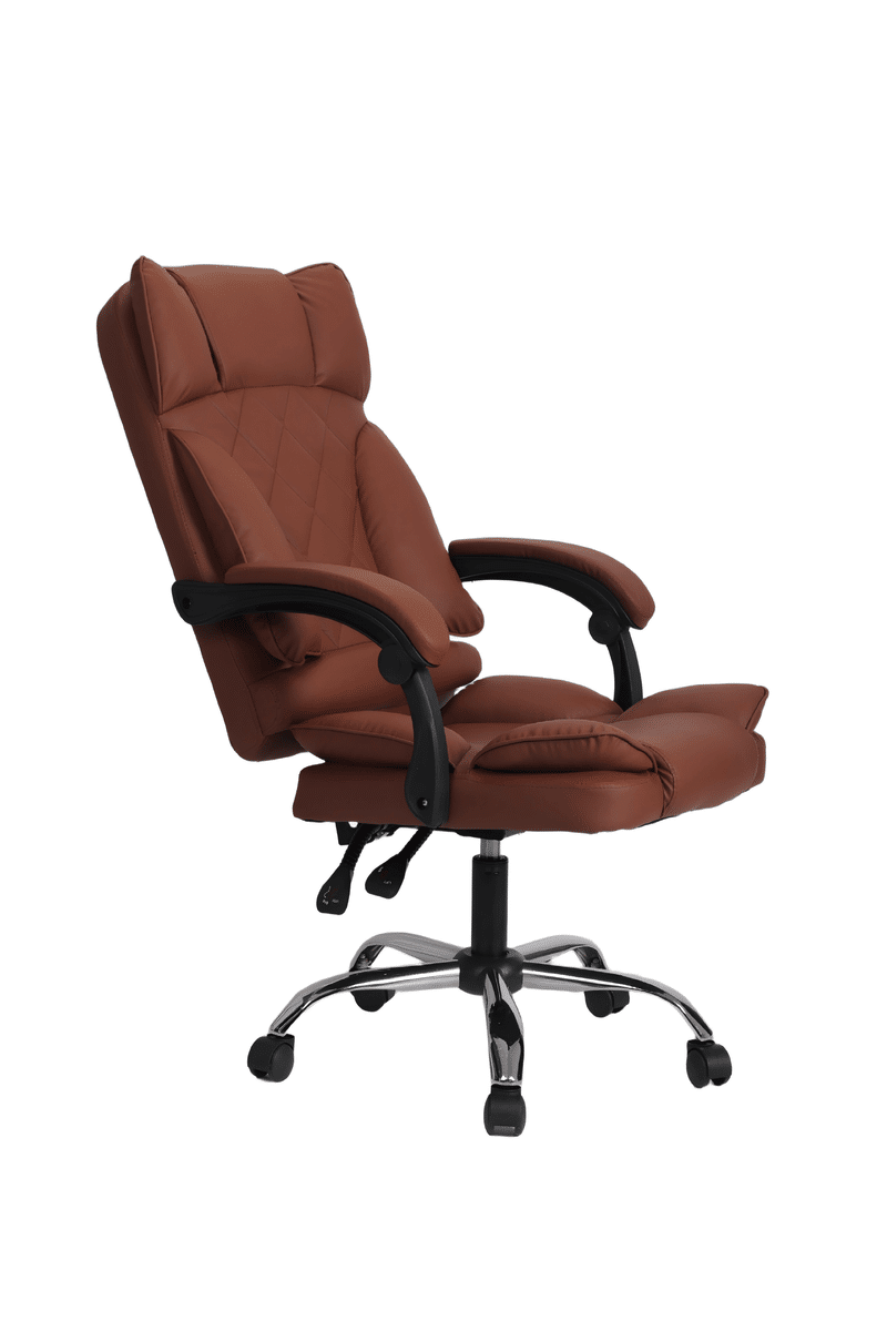 ⁦כיסא מנהלים יוקרתי בצבע חום⁩ – תמונה ⁦4⁩