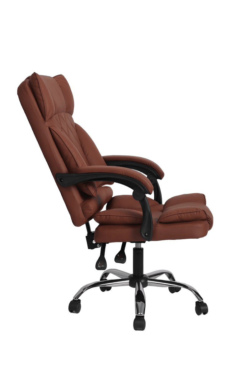 ⁦כיסא מנהלים יוקרתי בצבע חום⁩ – תמונה ⁦6⁩