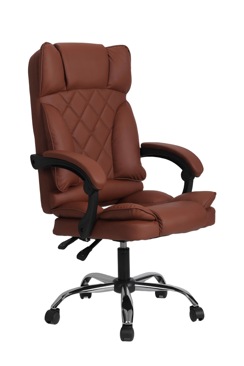 ⁦כיסא מנהלים יוקרתי בצבע חום⁩ – תמונה ⁦2⁩