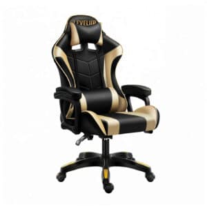 כיסא גיימינג בעיצוב שחור וזהב | yrz