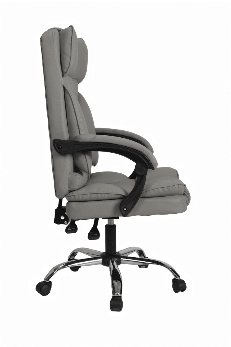 ⁦כיסא מנהלים יוקרתי בצבע אפור⁩ – תמונה ⁦3⁩