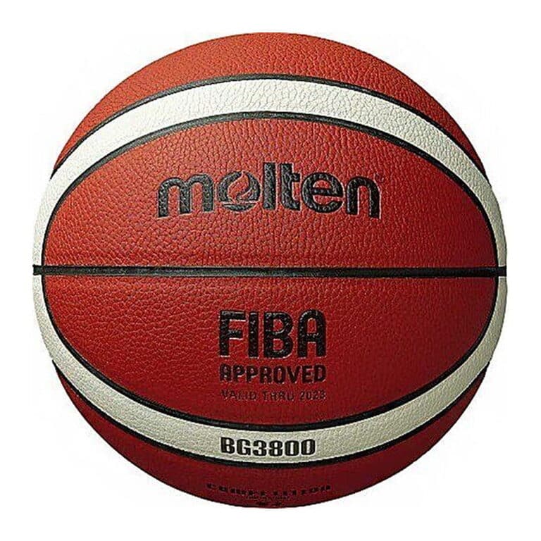 כדור כדורסל Molten אדום-לבן דגם BG3800 מידה 6 עם סימון FIBA Approved | yrz