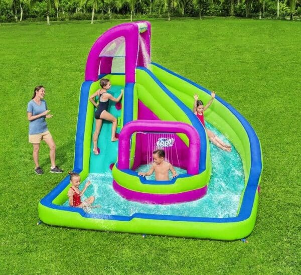 מתנפח פארק מים דו מסלולי מטורף!