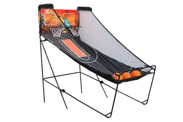 מתקן קליעה לכדורסל עם שני סלים ורשת החזרה, כולל שני כדורים | yrz