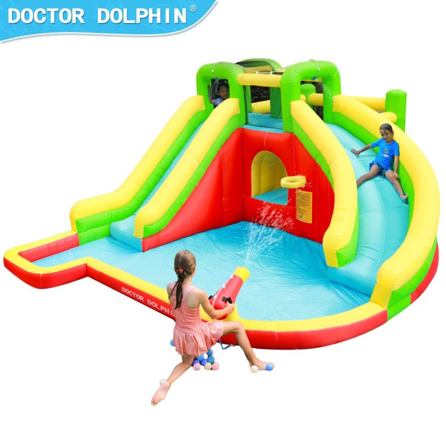 ⁦מתנפח מים + שתי מגלשות W73018 Doctor Dolphin⁩ – תמונה ⁦7⁩