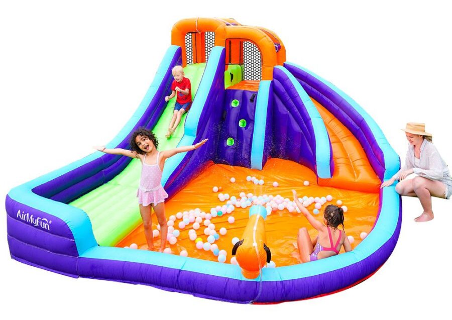 ⁦מתנפח מים עם שתי מגלשות W83006 מבית Doctor Dolphin⁩ – תמונה ⁦3⁩