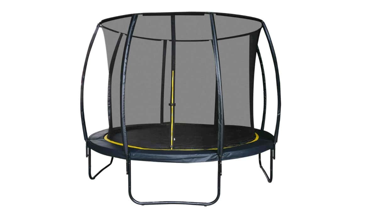 טרמפולינה פלוס סולם 8 פיט פייבר בצבע שחור 244 סמ FRA244 מבית קפיץ קפוץ טרמפולינה 8 פיט, 244 ס״מ + סולם – תמונה 1