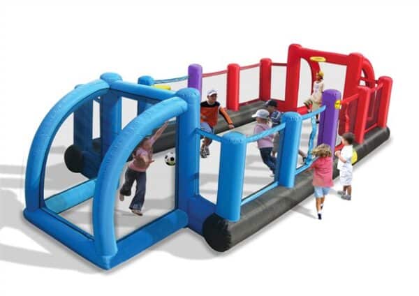 מתנפח מגרש כדורגל כדורסל וכדורעף 9072 מבית happy hop