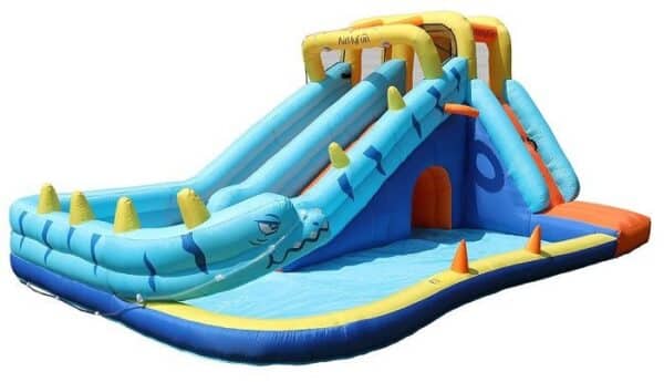 מתנפח מים עם מגלשה דו מסלולית נחש W83050 מבית Doctor Dolphin