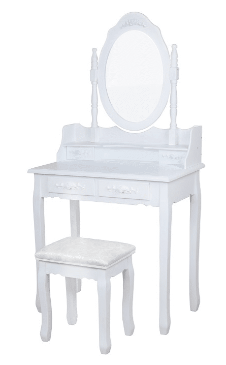 שידת איפור נוגה 608037360343 מאת בית העץ שידת איפור נוגה - לילדות – תמונה 1