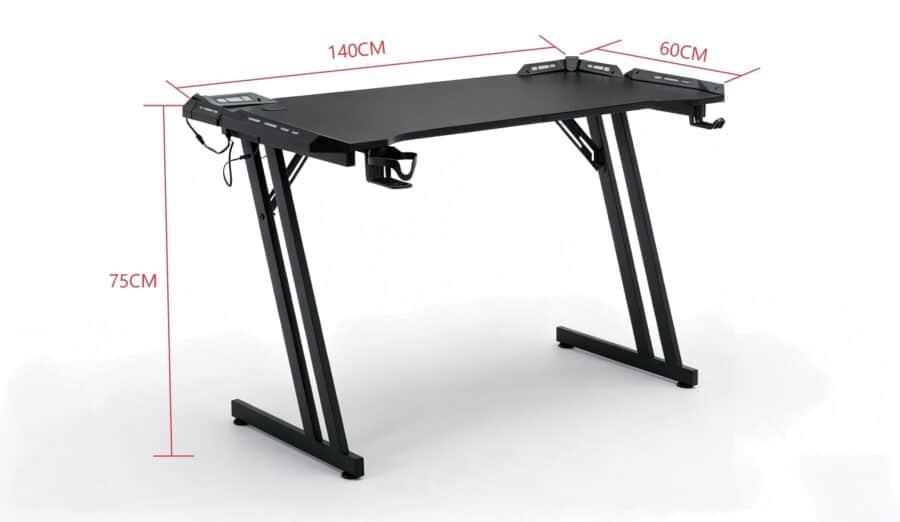 ⁦שולחן גיימינג 6754 מבית LEVEL UP⁩ – תמונה ⁦2⁩