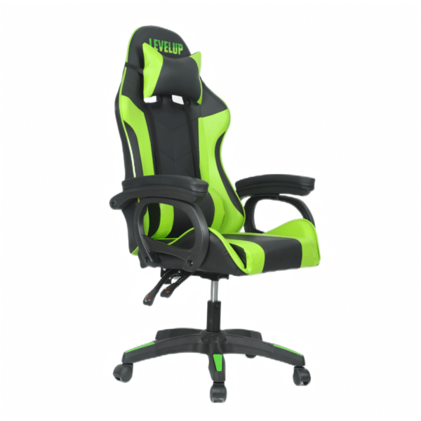 כיסא גיימינג בצבע ירוק 2024-1G מבית LEVEL UP