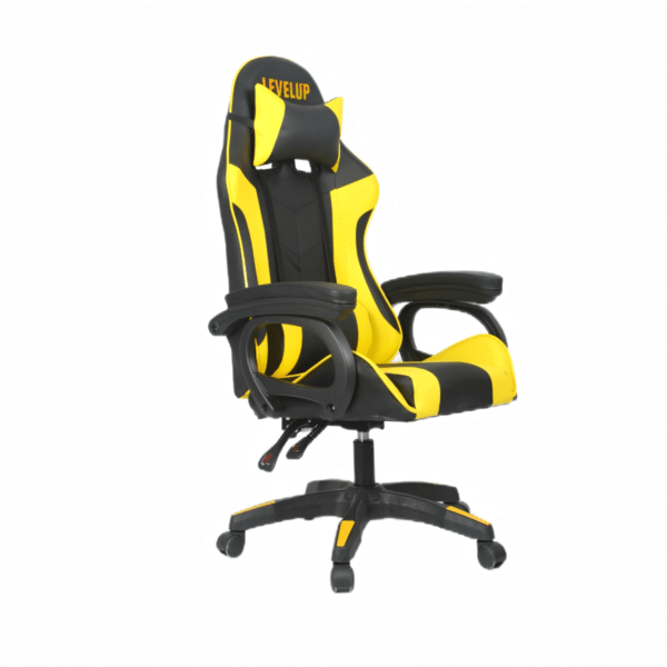 כיסא גיימינג בצבע צהוב 2024-1Y מבית LEVEL UP
