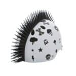 קסדה לילדים עם מוהוק Ezpunk לבן מבריק SMALL 81158