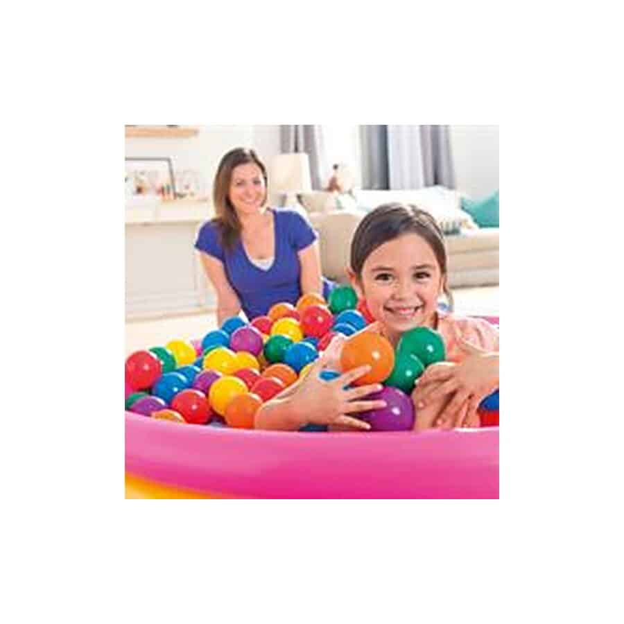 ⁦100 כדורים מפלסטיק צבעוניים | INTEX | מק״ט 49600⁩ – תמונה ⁦5⁩