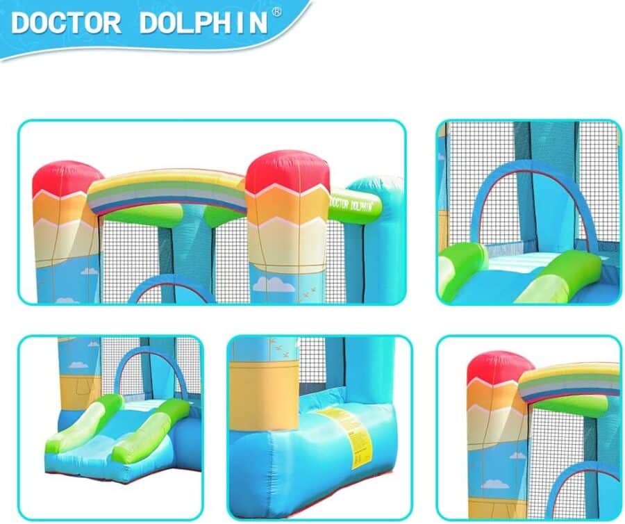 ⁦מתנפח מים עם מגלשה כפולה W73062 מבית Doctor Dolphin⁩ – תמונה ⁦2⁩